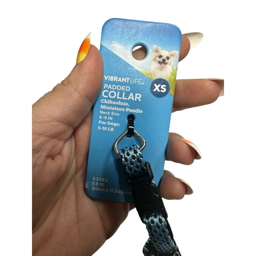 VIBRANT LIFE dog‎ collar SIZE XS extra small neck size 6-9 inch adjustable